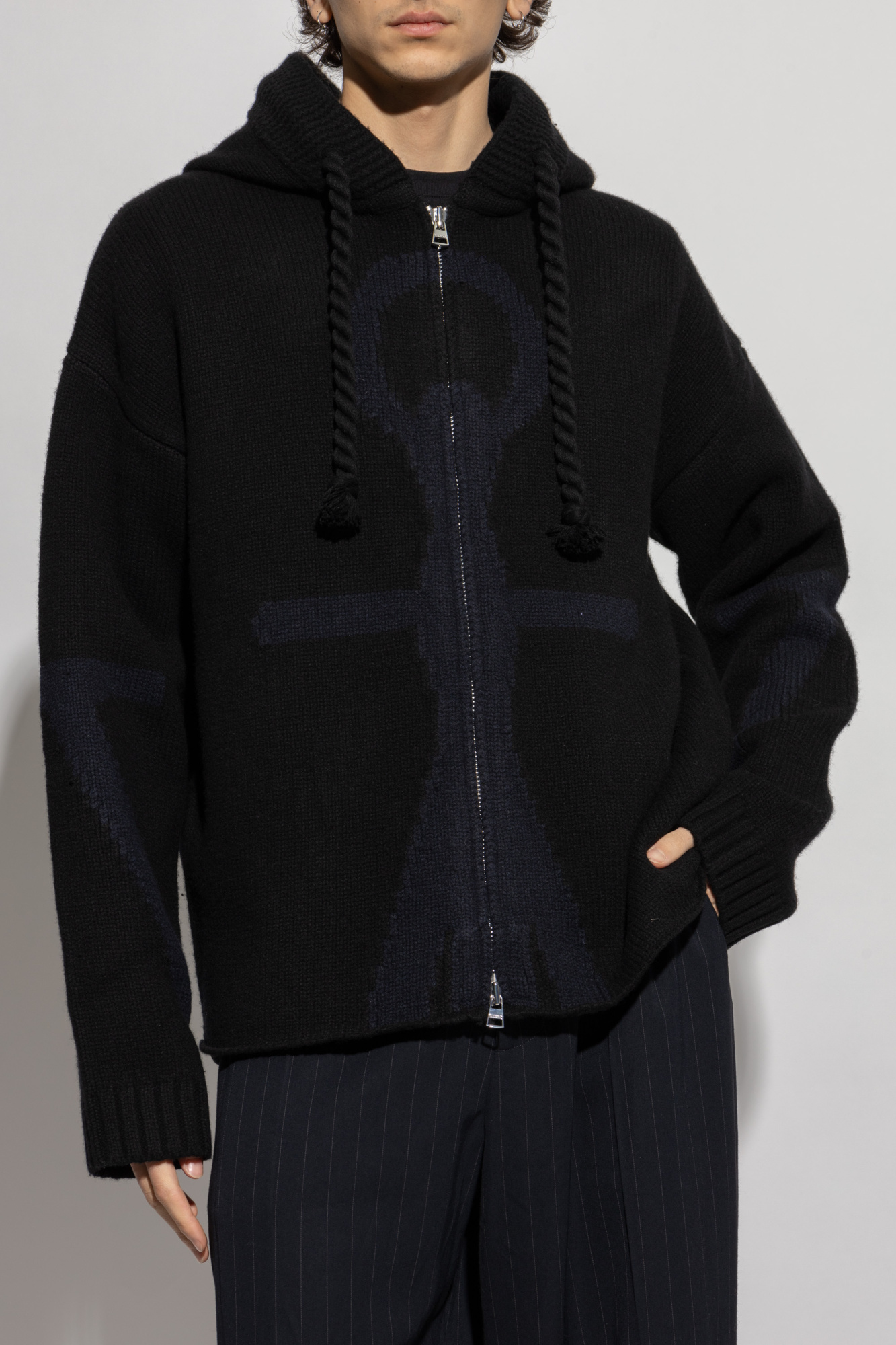 JW ANDERSON ケフルニットトトハック HB0692FA0345 800 JW ANDERSON-CABLE KNIT BAG-HB0692 FA0345 800 – Dope